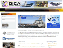 Tablet Screenshot of dica.org.au